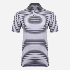 KJUS Polos-Men'S Luis Multi Stripe Polo S/S White/Metal Grey