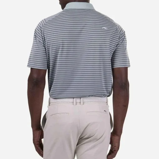 KJUS Polos-Men'S Luis Stripe Polo S/S Seaglass/Pewter