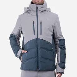 KJUS Jackets & Vests-Men'S Pivot Jacket Pewter/Petrol Blue