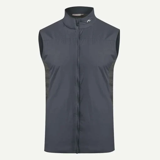 KJUS Midlayers & Sweaters-Men'S Radiation Vest Dark Dusk/Steel Grey Melange