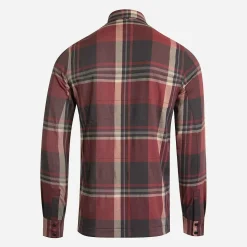 KJUS Polos & Shirts-Men'S Ray Warm Shirt Garnet Red/Dark Dusk
