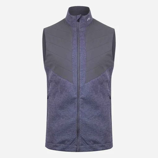 KJUS Jackets & Vests-Men'S Reflection Vest Atlanta Blue Melange/Steel Grey