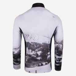 KJUS Midlayers & Sweaters-Men'S Revel Printed Midlayer Half-Zip White/Black