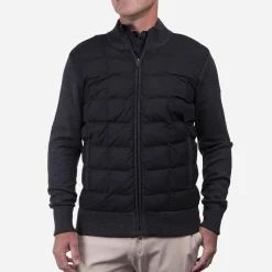 KJUS Jackets & Vests-Men'S Rhys Insulation Jacket Black/Steel Grey Melange