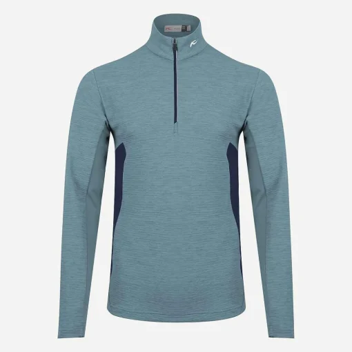KJUS Midlayers & Sweaters-Men'S Roman Midlayer Half-Zip Cypress Blue