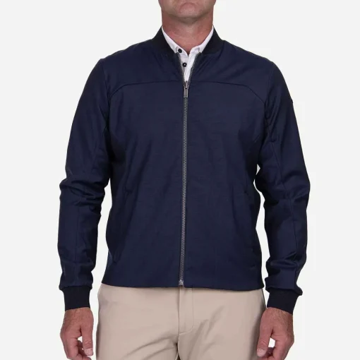 KJUS Jackets & Vests-Men'S Rylan Bomber Jacket Deep Space/Steel Blue