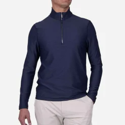 KJUS Activewear-Men'S Seoul Midlayer Half-Zip Atlanta Blue