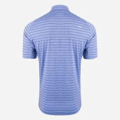 KJUS Polos-Men'S Soren Melange Stripe Polo S/S Bright Blue/Atlanta Blue