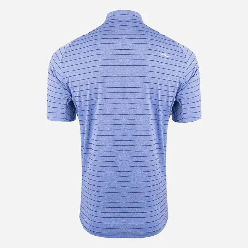 KJUS Polos-Men'S Soren Melange Stripe Polo S/S Bright Blue/Atlanta Blue