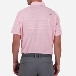 KJUS Polos-Men'S Soren Melange Stripe Polo S/S Pink Salt/White