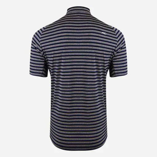 KJUS Polos-Men'S Soren Multi Stripe Polo S/S Iron/Atlanta Blue