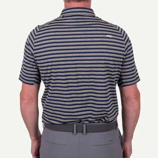 KJUS Polos-Men'S Soren Multi Stripe Polo S/S Iron/Atlanta Blue