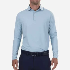 KJUS Polos-Men'S Soren Polo L/S (Solid) Coastline