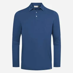 KJUS Polos-Men'S Soren Solid Polo L/S Blueberry