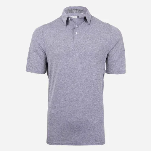 KJUS Polos-Men'S Soren Solid Polo S/S Steel Grey Melange