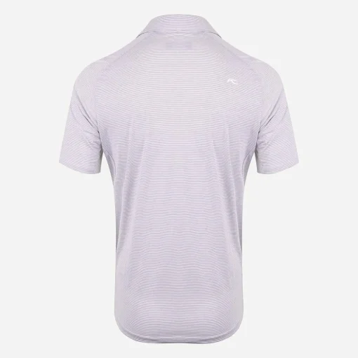 KJUS Polos-Men'S Soren Stripe Polo S/S White/Silver Fog Melange