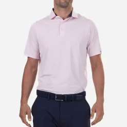 KJUS Polos-Men'S Soren Stripe Polo S/S Pink Salt/White