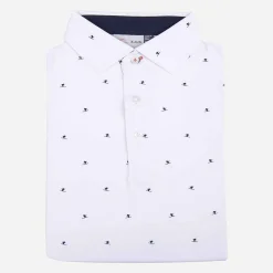 KJUS Polos-Men'S Sotto Polo S/S White/Atlanta Blue