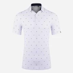 KJUS Polos-Men'S Sotto Polo S/S White/Atlanta Blue