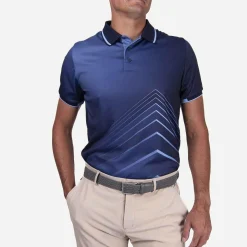 KJUS Polos-Men'S Spot Printed Polo S/S Atlanta Blue/Bermuda