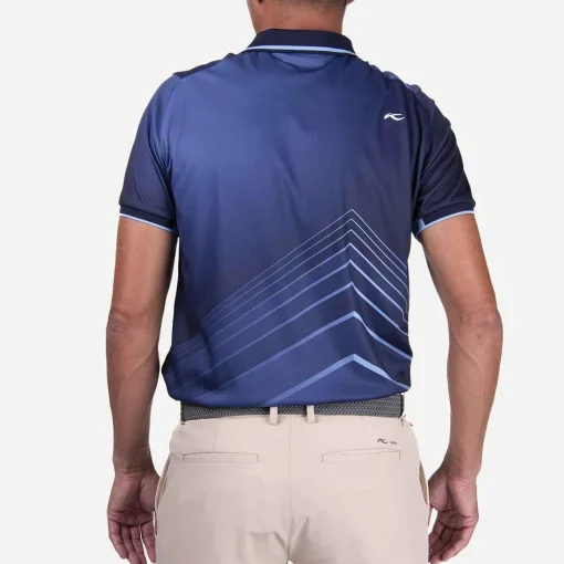 KJUS Polos-Men'S Spot Printed Polo S/S Atlanta Blue/Bermuda