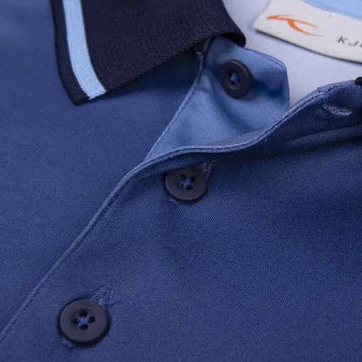 KJUS Polos-Men'S Spot Printed Polo S/S Atlanta Blue/Bermuda
