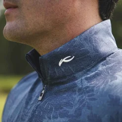 KJUS Midlayers & Sweaters-Men'S Stephen Half-Zip Steel Blue/Atlanta Blue
