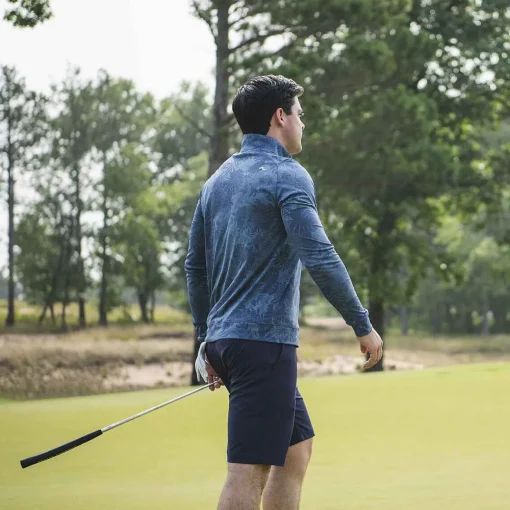KJUS Midlayers & Sweaters-Men'S Stephen Half-Zip Steel Blue/Atlanta Blue