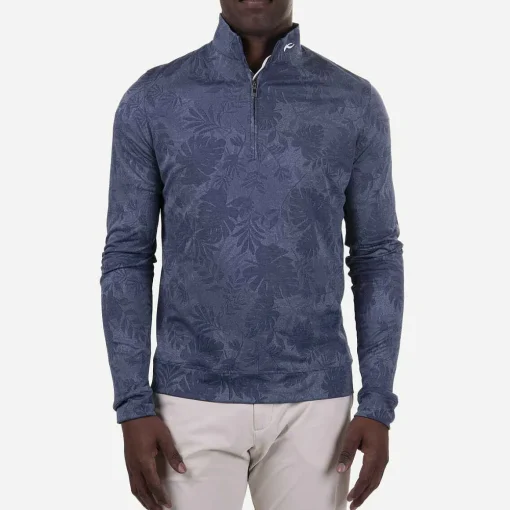 KJUS Midlayers & Sweaters-Men'S Stephen Half-Zip Steel Blue/Atlanta Blue