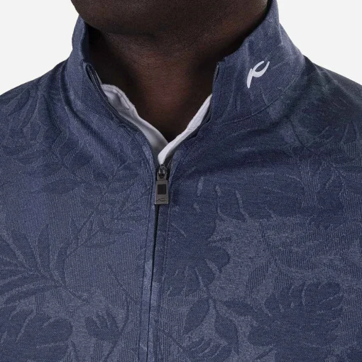 KJUS Midlayers & Sweaters-Men'S Stephen Half-Zip Steel Blue/Atlanta Blue
