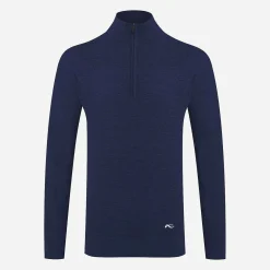 KJUS Midlayers & Sweaters-Men'S Therma Yarn Half-Zip Atlanta Blue
