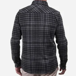 KJUS Polos & Shirts-Men'S Yellowstone Shirt Steel Grey Melange/Black
