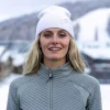 KJUS Accessories-Unisex Side Logo Beanie White