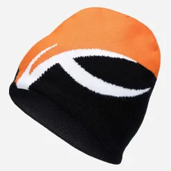 KJUS Accessories-Unisex Uprising Beanie Black/Kjus Orange