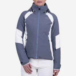 KJUS Jackets & Vests-Women'S Acrux Jacket Steel Blue/White