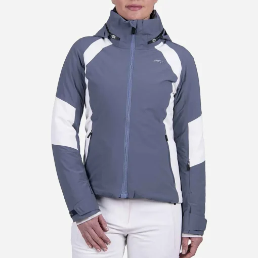 KJUS Jackets & Vests-Women'S Acrux Jacket Steel Blue/White