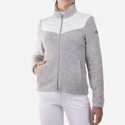 KJUS Jackets & Vests-Women'S Alpine Jacket Silver Fog/White Melange