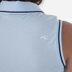KJUS Polos-Women'S Bailey V-Neck Polo S/L Icy Blue