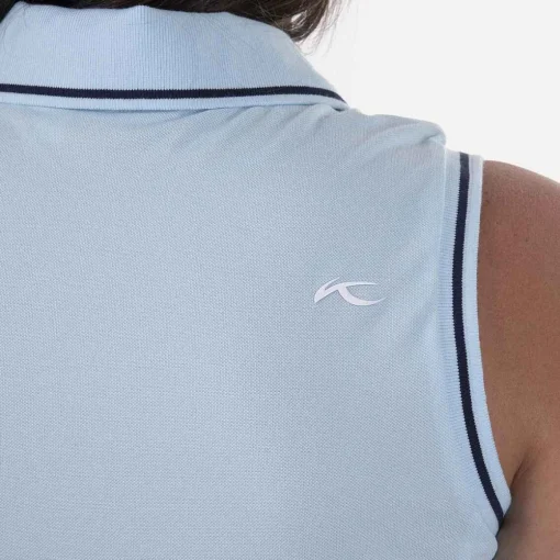 KJUS Polos-Women'S Bailey V-Neck Polo S/L Icy Blue