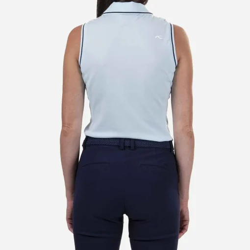 KJUS Polos-Women'S Bailey V-Neck Polo S/L Icy Blue