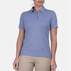 KJUS Polos-Women'S Bella Structure Polo S/S Santorini/Atlanta Blue