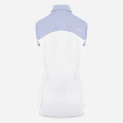 KJUS Polos-Women'S Callie Polo S/L White/Crystal Blue