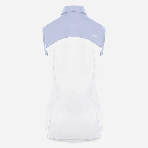 KJUS Polos-Women'S Callie Polo S/L White/Crystal Blue