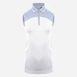KJUS Polos-Women'S Callie Polo S/L White/Crystal Blue