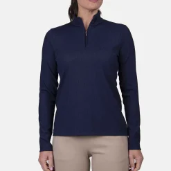 KJUS Midlayers & Sweaters-Women'S Celin Midlayer Half-Zip Atlanta Blue