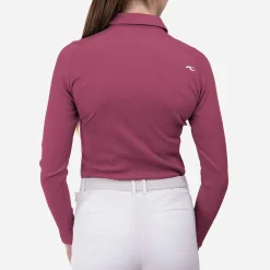 KJUS Polos & Shirts-Women'S Celin Polo L/S Red Plum