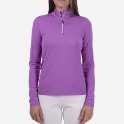 KJUS Midlayers & Sweaters-Women'S Collagen Midlayer Half-Zip Foxglove