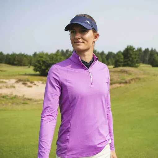 KJUS Midlayers & Sweaters-Women'S Collagen Midlayer Half-Zip Foxglove