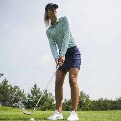 KJUS Polos-Women'S Collagen Polo L/S Icy Blue