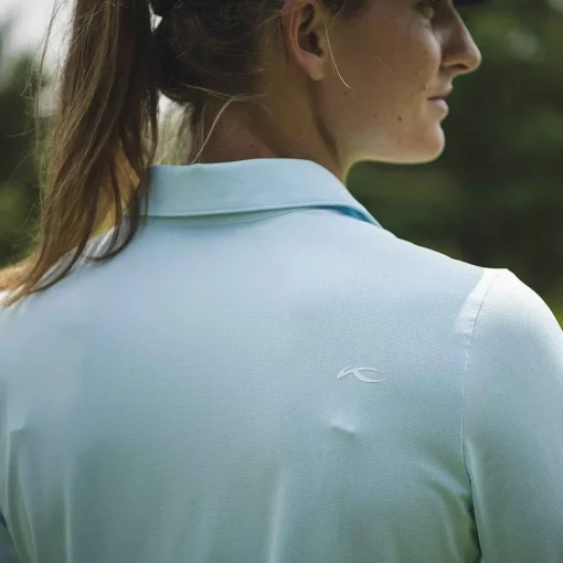 KJUS Polos-Women'S Collagen Polo L/S Icy Blue